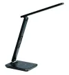 IMMAX LED bordlampe Kingfisher Qi opladning 85W 400lm 12V 2,5A 3 lysfarver foldearm sort thumbnail (2 of 3)