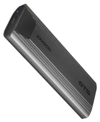 AXAGON scatola metallica per SSD M.2 NVMe EEM2-GTSA USB-C 3.2 Gen 2 Cavo USB 3.2 Gen1 20 cm senza viti (1 of 3)