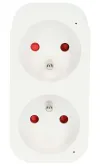 NEDIS Wi-Fi Smart Duo pesa 16A prantsuse tüüp E IP21 võimsusmõõtur Android iOS Nedis® SmartLife valge