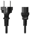 Καλώδιο τροφοδοσίας NEDIS 230V σύνδεση 10A βύσμα IEC-320-C13 απευθείας βύσμα Schuko μαύρο χύμα 3m thumbnail (2 of 2)
