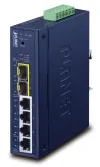 Pláinéad IGS-4215-4T2S lasc L2 tionsclaíoch 4x 1Gb TP + 2x SFP IP30 -40 go 75°C 9-48VDC 24VAC
