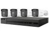 HiLook Powered by HIKVISION/ 4K Nutikas Hübriidvalgustuse KIT Bullet 2TB/ 1x NVR-108MH-C/8P/ 4x IPC-B180HA-LUF