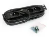 Triton 10'4xCZ zásuvka kontrolka 3x1.5mm - 2m kabel CZ-DE RAL9005