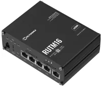 Teltonika RUTM16 industriel router 4x LAN 1x WAN LTE Telit global Dual SIM + eSIM WiFi 5 Teltonika RUTM16 industriel router 4x LAN 1x WAN LTE Telit global Dual SIM + eSIM WiFi 5 (1 of 5)