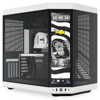 HYTE case Y70 Touch Infinite Panda / 149" display touch / vetro sinistro e frontale / Riser PCIe 4.0 / senza alimentatore HYTE case Y70 Touch Infinite Panda / 149" display touch / vetro sinistro e frontale / Riser PCIe 4.0 / senza alimentatore (1 of 6)