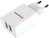 Swissten Smart IC 2X USB 21A Power Adapter + USB Lightning MFI Data Cable 1.2 M Biały