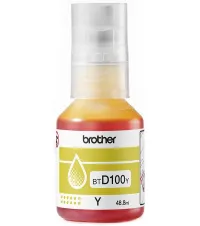 Brother originální inkoust BTD100Y pro T23x T43x T53x T73x T93x cca 5000 stránek žlutý (1 of 4)