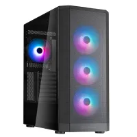 Кутия SilverStone FARA 514X Midi-Tower с 4 RGB вентилатора в комплекта, поддържа 2 360 мм радиатора, черна Кутия SilverStone FARA 514X Midi-Tower с 4 RGB вентилатора в комплекта, поддържа 2 360 мм радиатора, черна (1 of 3)