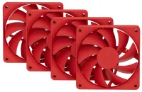 HYTE Lüfter 120 mm PWM Farbe Wild Cherry 1500 U/min 72 CFM ABS 4-Pin Set 4x Lüfter (1 of 4)