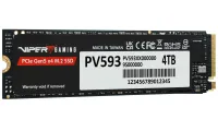 SSD intern PATRIOT VIPER PV593 4TB M.2 NVMe PCIe Gen5 x4 2280 SSD intern PATRIOT VIPER PV593 4TB M.2 NVMe PCIe Gen5 x4 2280 (1 of 3)