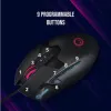 Mouse gamer LORGAR Stricter 579 com fio, tela OLED de até 12.000 DPI RGB Pixart PMW 3336, 9 botões macro, preto thumbnail (12 of 16)