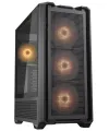 COUGAR PC Case MX600 Black Mid Tower Mesh Front Panel 3 x 140mm + 1 x 120mm Fans Transparent Left Panel
