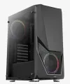 Aerocool Zauron Mid Tower behuizing zonder ATX voeding 2xUSB 2.0 2xUSB 3.0 zwart RGB