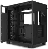 NZXT behuizing H9 Flow tweekamer ATX 4x120mm ventilator tot 10xfan geperforeerde glazen bovenkant. voorzijde zwart thumbnail (5 of 5)