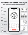 IMMAX digitaalse bluetooth SMART etiketiprinteri prindieraldusvõime 203 dpi USB-C + isekleepuvad sildid DTS03 thumbnail (4 of 4)