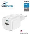 Swissten netværksadapter gan 1x usb-c 20w pd og 1x usb-a 18w qc hvid thumbnail (2 of 2)