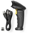 NEDIS Barcode Scanner Laser Wireless 1D Linear Battery Powered USB Dongle USB Powered Black thumbnail (3 of 3)