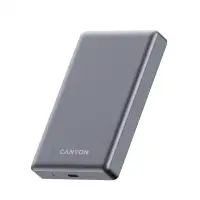 Batterie externe CANYON PB-510 10 000 mAh MagSafe sans fil 20 W Gris foncé Batterie externe CANYON PB-510 10 000 mAh MagSafe sans fil 20 W Gris foncé (1 of 11)