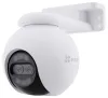 Câmera IP EZVIZ H80x Dual 4K PTZ Wi-Fi 8+2 Mpix Proteção IP65 Lente de 4 mm Iluminação IR H.265 até 30m branco