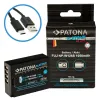 Ceallraí PATONA le haghaidh grianghraf Fuji NP-W126S 1050mAh Li-Ion Platanam USB-C a mhuirearú