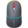 CANYON optical wireless mouse MW-22 RGB 800 1200 1600 dpi 4 keys BT+2.4GHz battery 650mAh dark grey thumbnail (4 of 10)