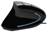 Adesso iMouse E9 le haghaidh luiche sreangaithe láimhe clé cúllitrithe optúla eirgeanamaíochta ingearach 800-2400 pso USB dubh thumbnail (3 of 6)