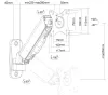 Neomounts WL70-440BL11 Uchwyt ścienny 17-32" składany, obrotowy tłok gazowy 2 piny VESA 100X100 nośność 9kg czarny thumbnail (5 of 5)