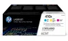 HP 410X kolme pakkaus alkuperäisiä LaserJet värikasetteja syaani magenta keltainen