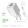 COLORWAY 1x USB-C mains charger GaN PD PPS QC 35W Including 100cm cable White thumbnail (7 of 13)