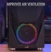 Aerocool Zauron Mid Tower ümbris ilma ATX toiteallikata 2xUSB 2.0 2xUSB 3.0 must RGB thumbnail (3 of 4)