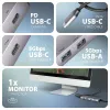 AXAGON multi USB-C 5-i-1 hub HMC-5H60 USB 3.2 Gen1 1x PD 100W 1x USB-C 2x USB-A HDMI 15cm thumbnail (2 of 2)