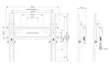 Neomounts WL30-350BL12 Display wall mount 24-55" fixed lockable VESA 200X200 load capacity 35kg black thumbnail (5 of 5)