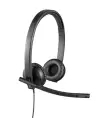 Căști stereo cu fir Logitech UC H570e (cu pernă din imitație de piele) pentru afaceri Căști stereo cu fir Logitech UC H570e (cu pernă din imitație de piele) pentru afaceri
