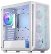 Кутия Endorfy Arx 700 ARGB ATX 4x 140 ARGB вентилатор (до 8 вентилатора) 2x USB USB-C мрежа закалено стъкло бяла