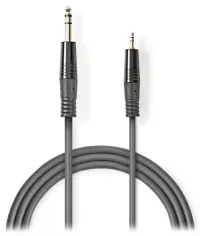 NEDIS Stereo Audio Kabel 635 mm Stecker 35 mm Stecker gro 3m (1 of 2)