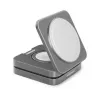 Cubenest S312 Grey 3in1 ausklappbar Wireless Aluminium Magnéitescht Charger mat Magsafe Mount Support fir iPhone thumbnail (3 of 8)