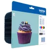 Чорнильний картридж BROTHER LC-123VALBP multipack Black + три кольори)