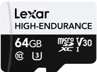 Картка пам'яті Lexar 64 ГБ Високоміцна microSDHC microSDXC™ UHS-I (читання-запис: 100 35 МБ с) C10 A1 V30 U3 Картка пам'яті Lexar 64 ГБ Високоміцна microSDHC microSDXC™ UHS-I (читання-запис: 100 35 МБ с) C10 A1 V30 U3 (1 of 2)
