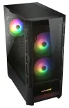 COUGAR PC-Gehäuse DUOFACE Pro Schwarz Mid Tower Airflow Frontpanel TG Linkes Panel 2 x ARGB 140 mm & 1 x 120 mm Lüfter thumbnail (4 of 32)