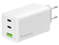 COLORWAY 2x USB-C 1x USB-A Stroumladegerät GaN PD PPS 100W Wäiss (1 of 12)