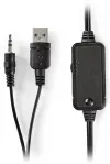NEDIS PC højttalere 2.0 power 18 W 3.5mm jack USB ABS sort thumbnail (5 of 5)