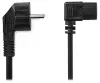 Cabo de alimentação NEDIS 230V conectando conector angular 10A IEC-320-C13 plugue angular Schuko preto granel 2m thumbnail (2 of 2)