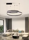 IMMAX NEO FINO UUS SMART rippvalgusti 2 ringi 60+80cm 93W must Zigbee 3.0 TUYA thumbnail (6 of 9)