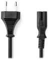 NEDIS power cable for adapters Euro plug - connector IEC-320-C7 direct-direct two-line black bulk 2m thumbnail (2 of 2)