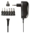 NEDIS univerzális hálózati adapter 12W 3 - 12 V DC 100 - 240 V AC 6 csatlakozó 18 m fekete thumbnail (1 of 3)