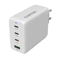 CANYON charger CU100ACC GaN 100W 3xPD 1xQC EU White CANYON charger CU100ACC GaN 100W 3xPD 1xQC EU White (1 of 5)