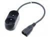 OEM Napájecí redukce 230V k UPS 1x IEC C14 na 2x CEE 7 5 (FR CZ) max.10A délka 30 cm