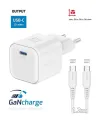 Swissten GAN 1x Adattatore di alimentazione USB-C 20W Power Delivery Bianco + Cavo dati USB-C 12m Bianco thumbnail (2 of 2)