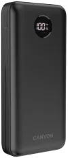 CANYON powerbank PB-2002 20000mAh Li-poly QC&PD display In USB-C Out 1x USB-C + 2x USB-A black