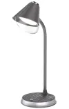 IMMAX LED table lamp FINCH Qi charging 9W 12V 2A dimmable gray + silver elements thumbnail (3 of 7)